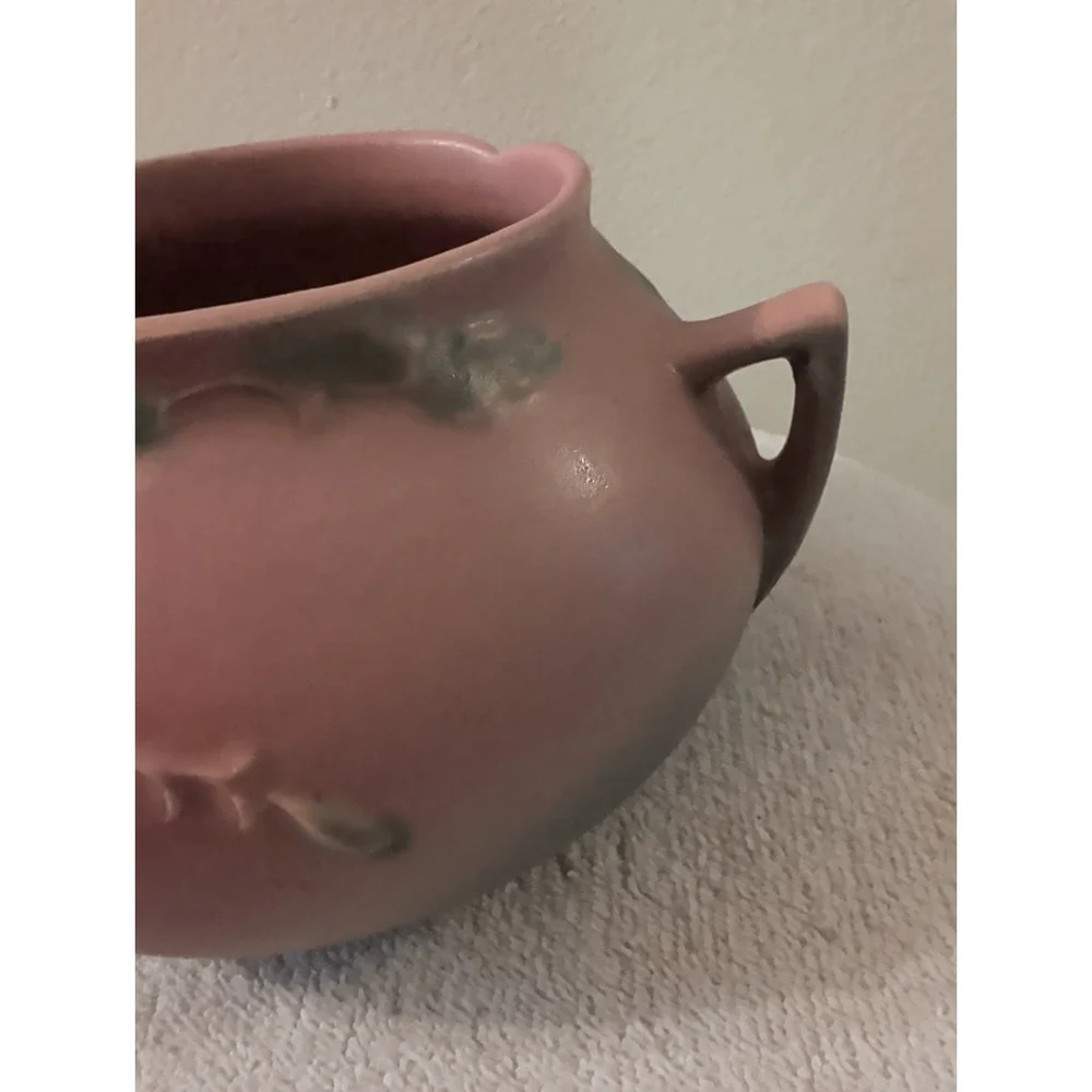 Vintage 1941 Roseville Pottery Tan/Orange Planter Vase Pot #399-4